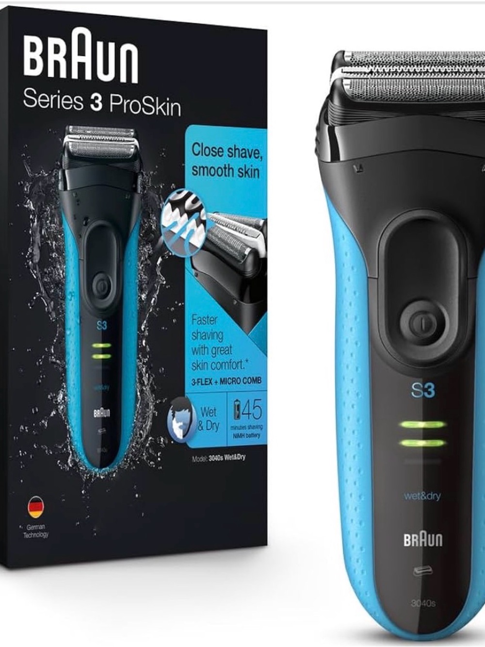 Braun Series 3 Wet & Dry Electric Rechargeable Razor